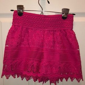 3/$15 Kathy lace overlay shorts